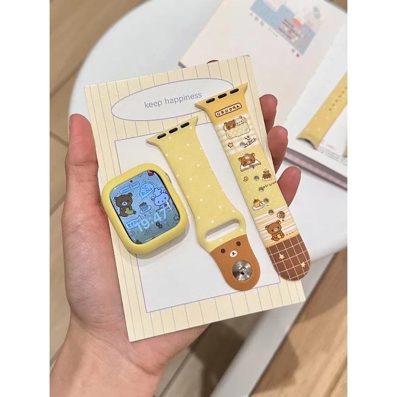 Rilakkuma suitable for iwatch11/10 cute S987se2 high-value cartoon suitable for Apple watch strap