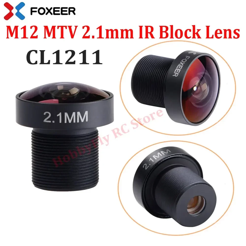 Original Foxeer Replacement Camera Lens 1.7mm 1.8mm 2.1mm 2.5mm Lens/M8 M12 Wide Angle Lens for Toothless/Predator/Falkor Camera