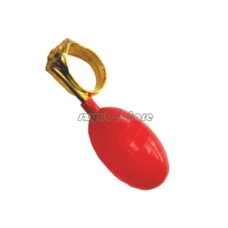 

4X7D Prank Water Sprinkler Ring Practical Joke Toy for Birthday Party Celebration