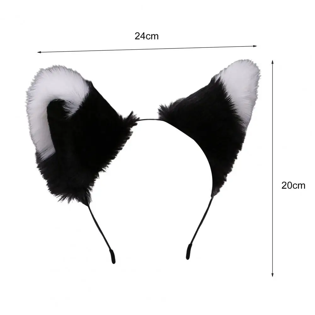 

Photograph Prop Adorable Costume Party Faux Fur Fox Ears Hairband Fine Workmanship Ladies Headband Lolita for Festival