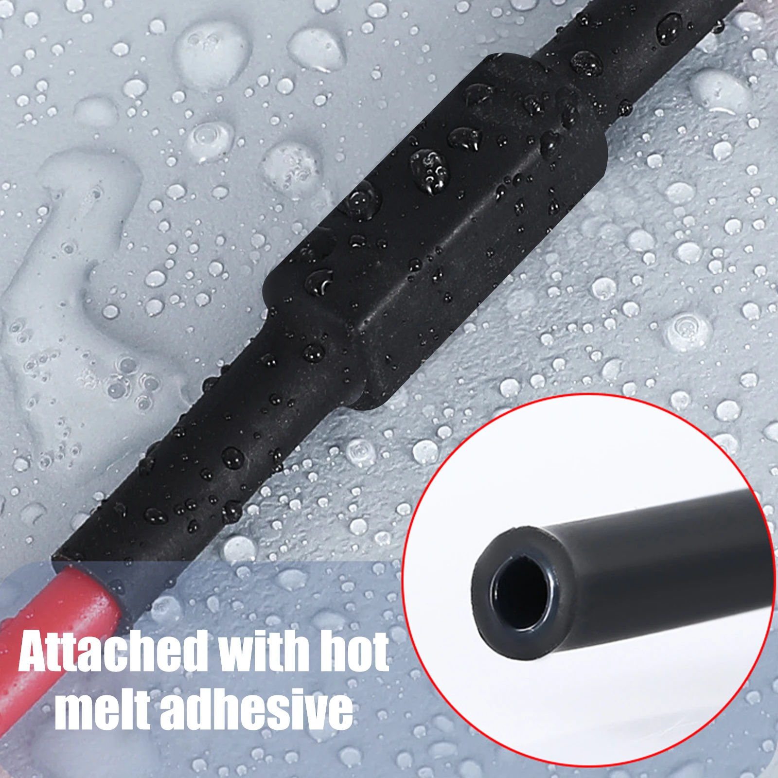 10Pcs Wire Connector Nut Kit 60A/80A Copper Splicing Wiring Connector Waterproof Circuit Wire Connecting Terminal with 10 Heat