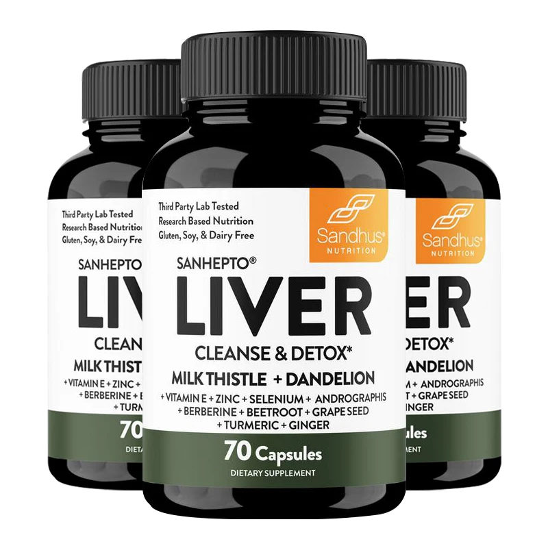 Liver Cleanse Detox & Repair Support - Liver Cleansing, Detoxification and Repair,Superfood Detox Supplement,Helps Free Radicals