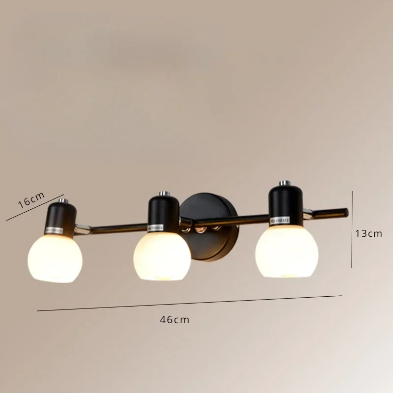 American LED Mirror Front Lights Bathroom Vanity Cabinets Mirror Cabinet Lights Retro Bedroom Lighting Fixtures Front Lights view 6