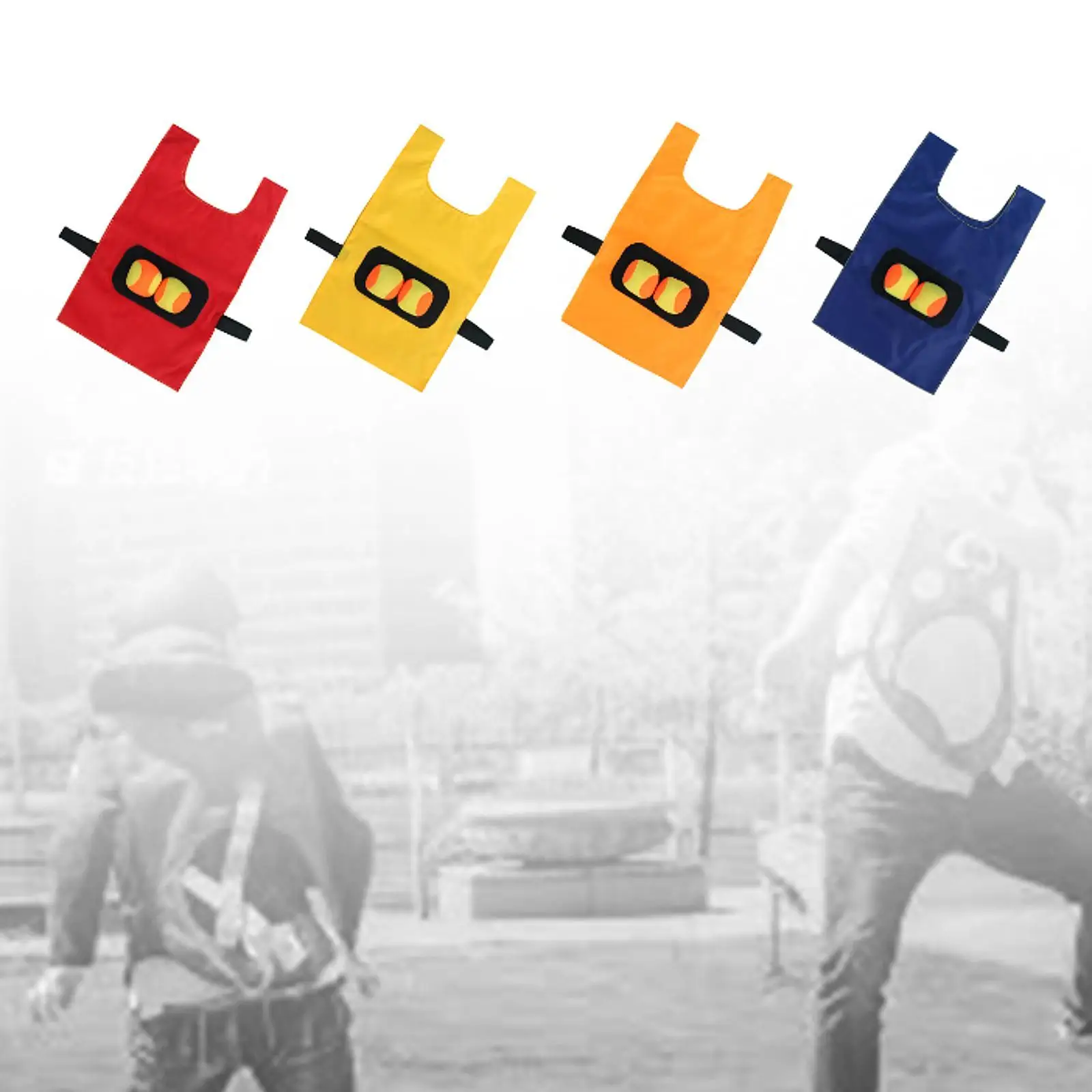 Dodgeball Spel Speelgoed met 2 Sticky Ball Party Carnaval Games Sticky Ball Vest Doelbal Vest voor Achtertuin Strand Buiten Tuin