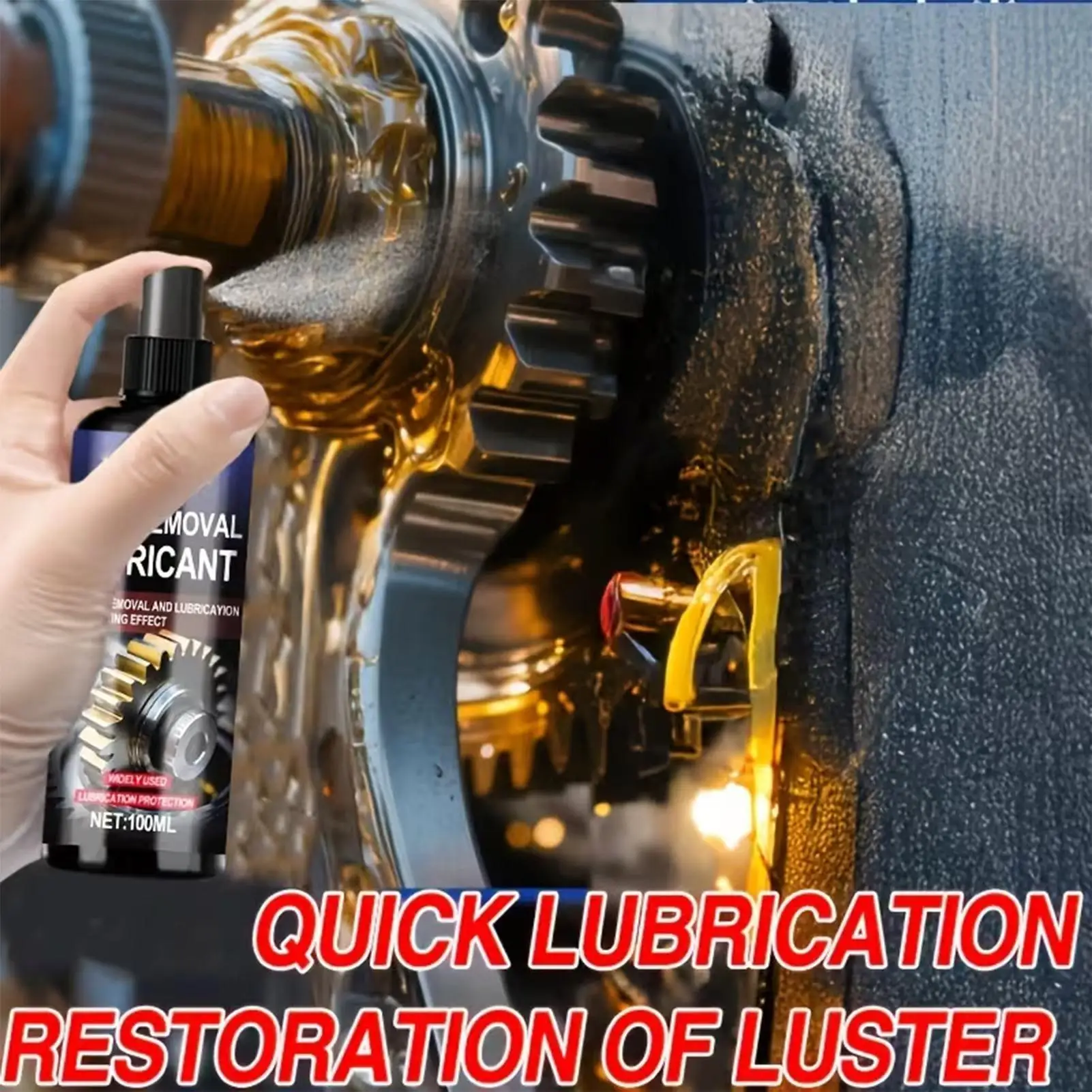 Rust Dissolver for Metal Multi-Purpose Lubrication Vehicles Metal Rust Remover for Equipment Maintenance Hinges Chassis Bolts
