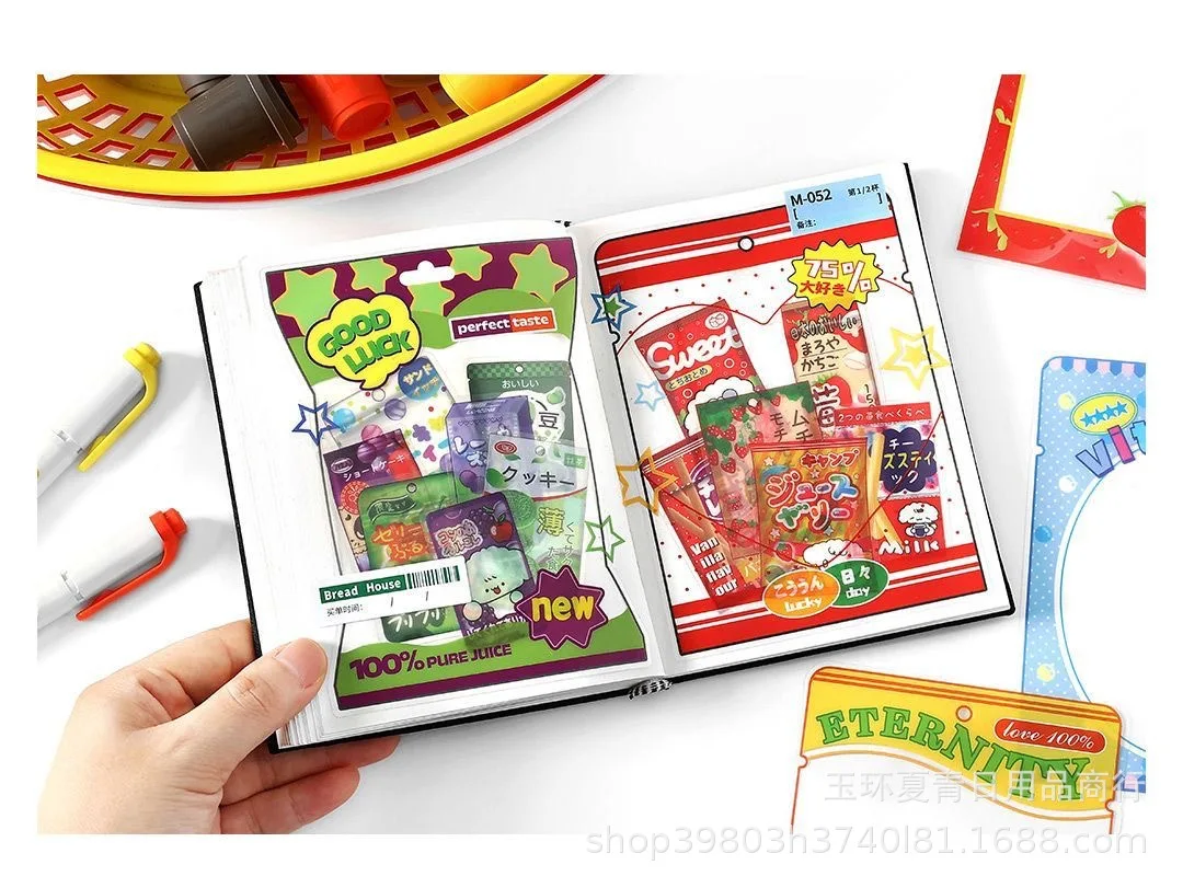 

10 шт., ПВХ, ретро, прозрачные японские конфеты, наклейки для скрапбукинга, закладка, сделай сам, фоторамка, декор, поделки для ручного счета