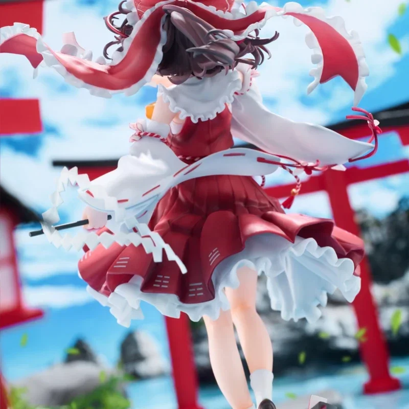 Touhou Project Hakurei Reimu 100% Originele Echte 28Cm Pvc Actiefiguur Anime Figuur Model Speelgoed Figuur Collectie Pop Cadeau