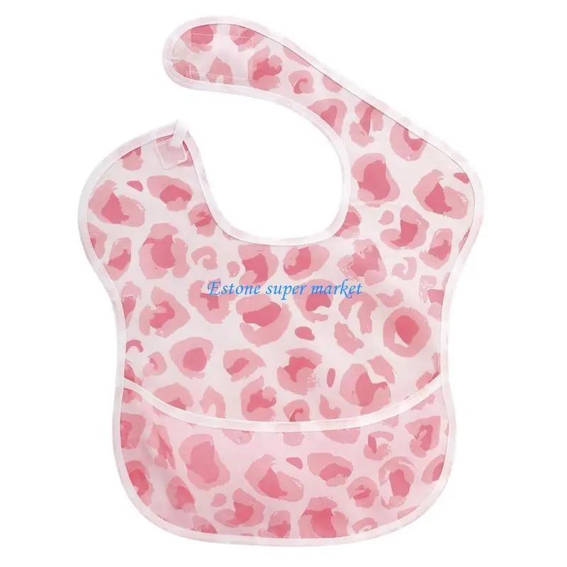 

090B Waterproof Baby Bibs with Catcher Infant Toddler Feeding Saliva Towel Burp Cloth for Boys Girls Gifts