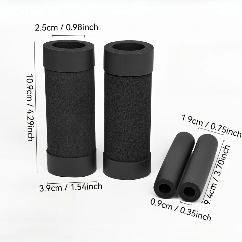 All Season Anti-slip Sponge Motorcycle Handle Grips, Sweat Proof Shock Absorption Protector Sleeves for Motorbike Handlebar