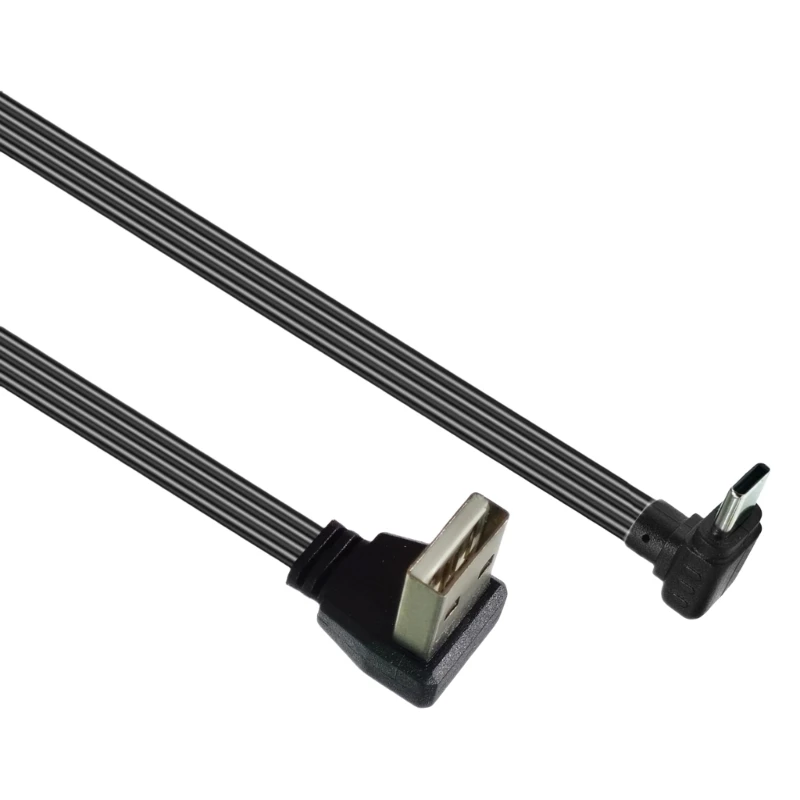 Cable alimentación 10-100 USB a Tipo C 10W Soporte cable carga rápida 480Mbps K1KF