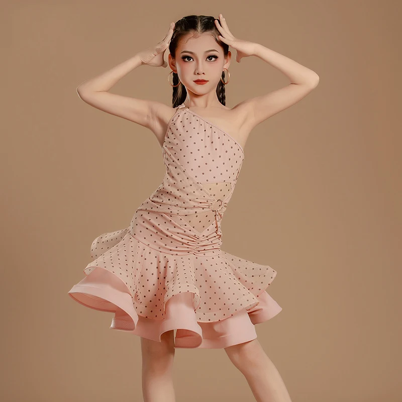 2025 Nieuwe Latin Dance Professionele Jurk Meisjes Chacha Salsa Latin Dance Party Kostuum Kids Prestaties Dansen Kleding SL 12342