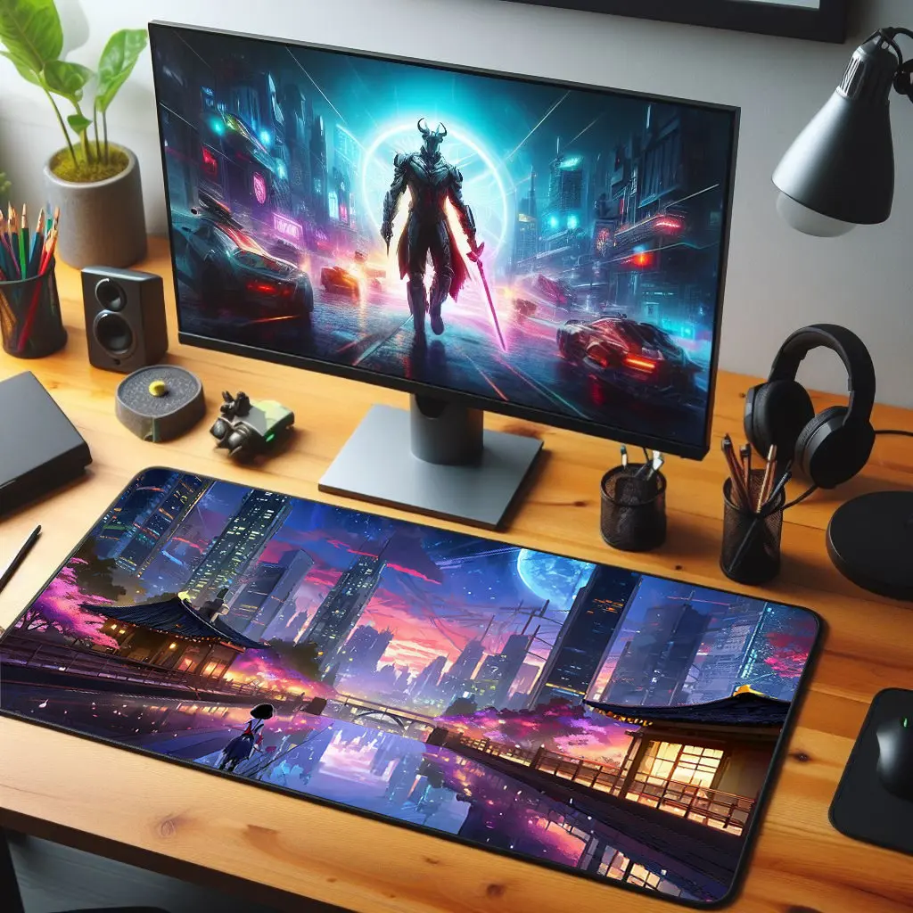

Japanese Street-style Desk Mat, Non-slip and Waterproof Gaming Mouse Pad, Cute Desktop Protective Mat,an Ideal Gift for Friends.