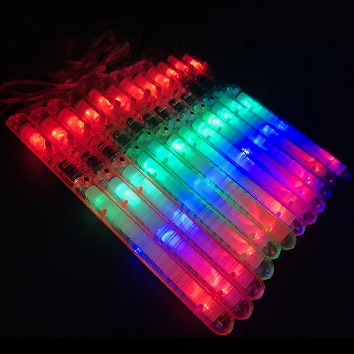 

12 Pcs LED Glow Stick Multi Colour Fluorescent Light Sticks Multicolor for Concert