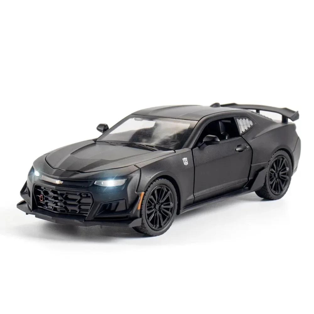 1:32 Die Casting Car Zinc Analog Camaro Alloy Hornet Pull Back Car Model with Audio Toy Car Diecast Simulation Gift