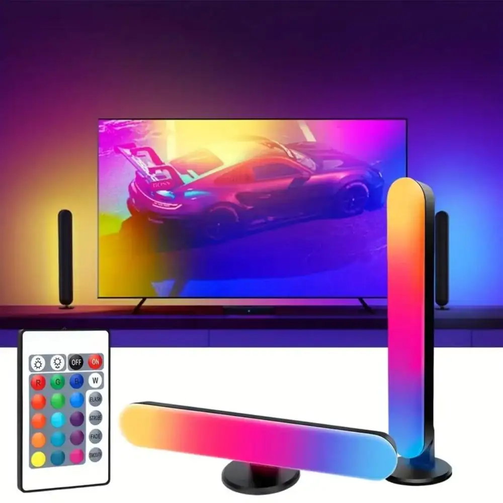 USB LED Light Bar RGB Color Changing TV Backlight Remote Symphony Atmosphere Light Strips Music Rhythm Ambient Pickup Lamp Decor