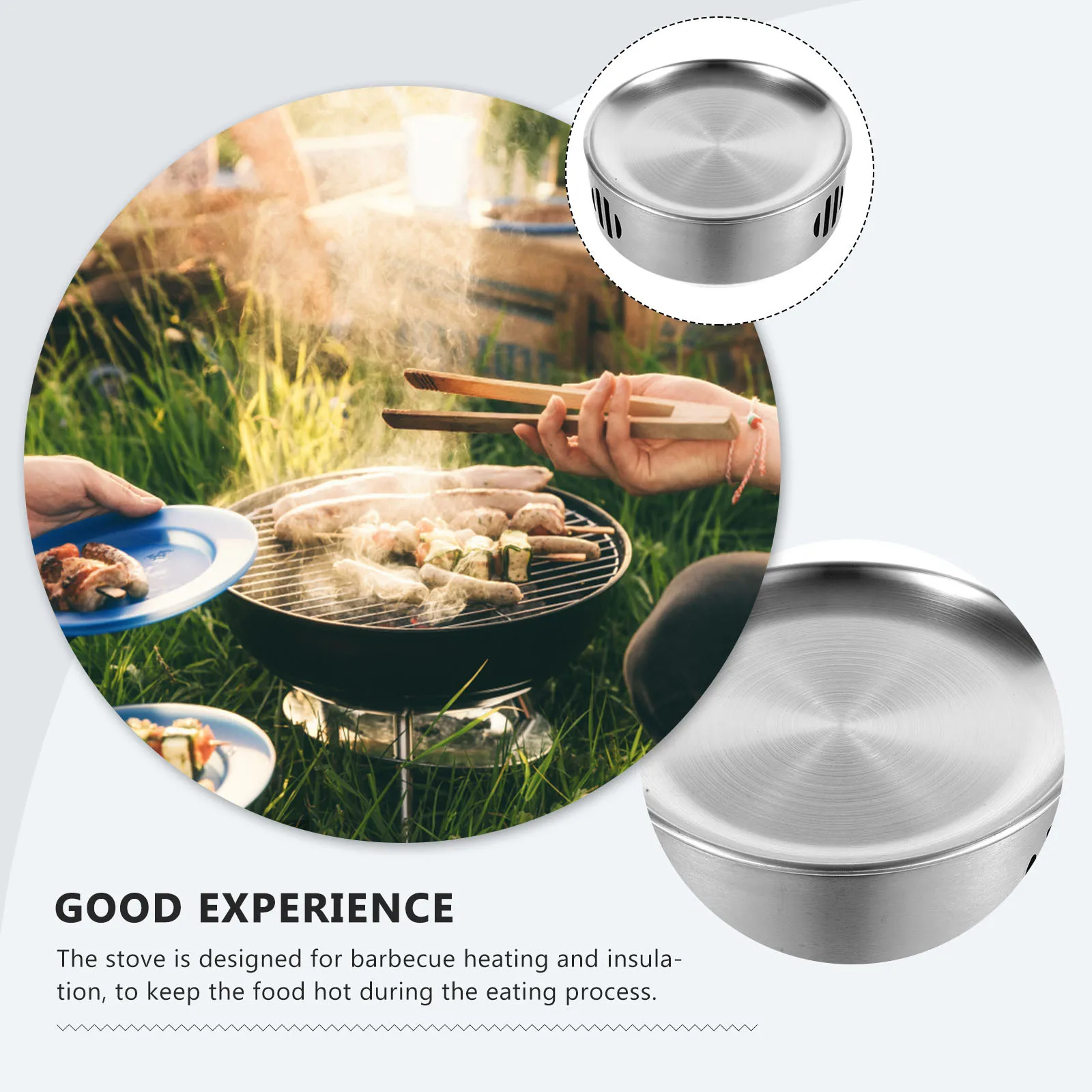 

Stainless Steel Alcohol Stove Small Compact Bbq Heating Stove for Camping Outdoor Portable Cooking Alcohol Burner