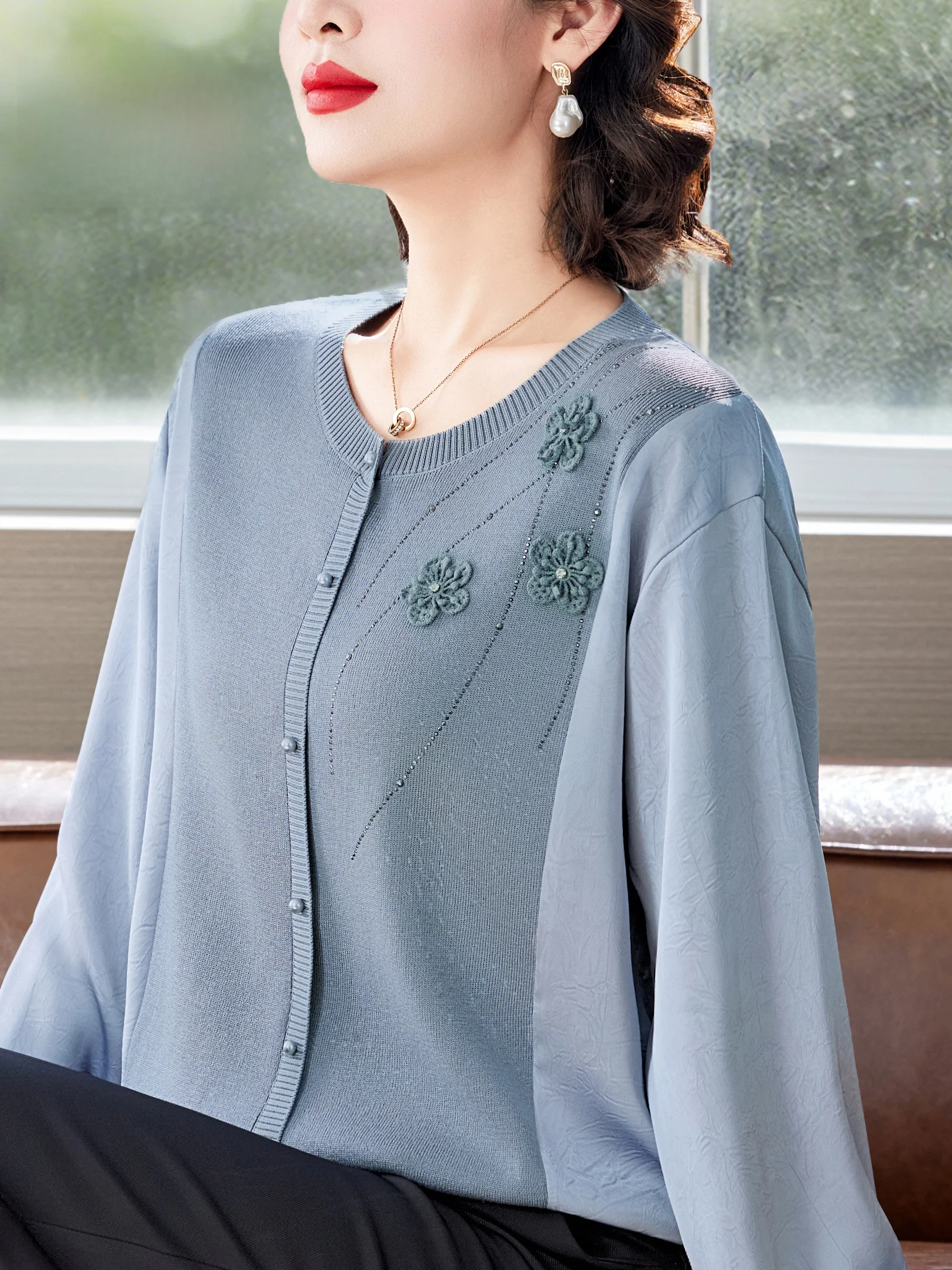 Stijlvol gebreid open vest voo - Women Fashion Over 60 recensie en prijs