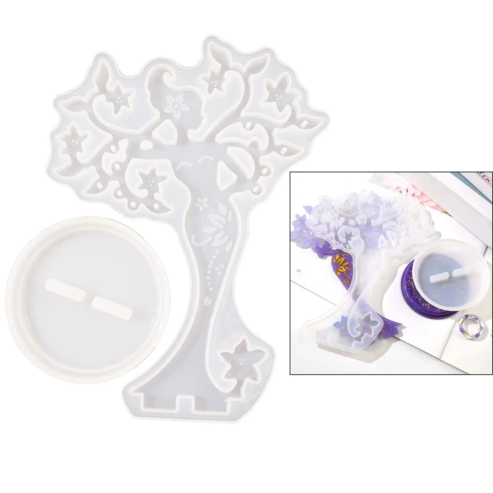 Langlebige Harz Casting Schmuck Display Rack DIY Kleiderbügel Ringe