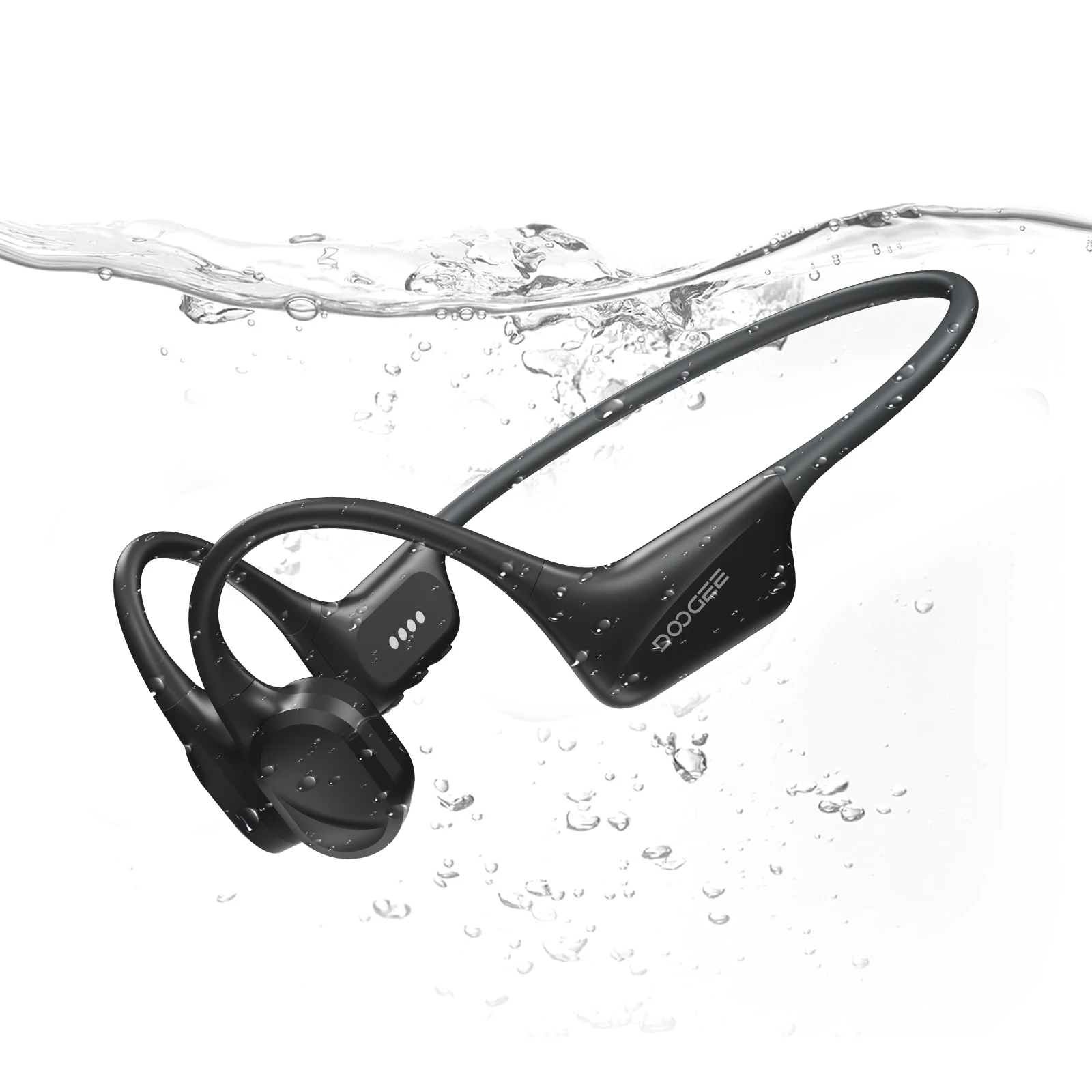 DOOGEE BoneBeat Swim Beengeleiding Swmmming Sporthoofdtelefoon Draadloze headset IP68 Waterdicht met microfoongesprekken Muziek 32 GB