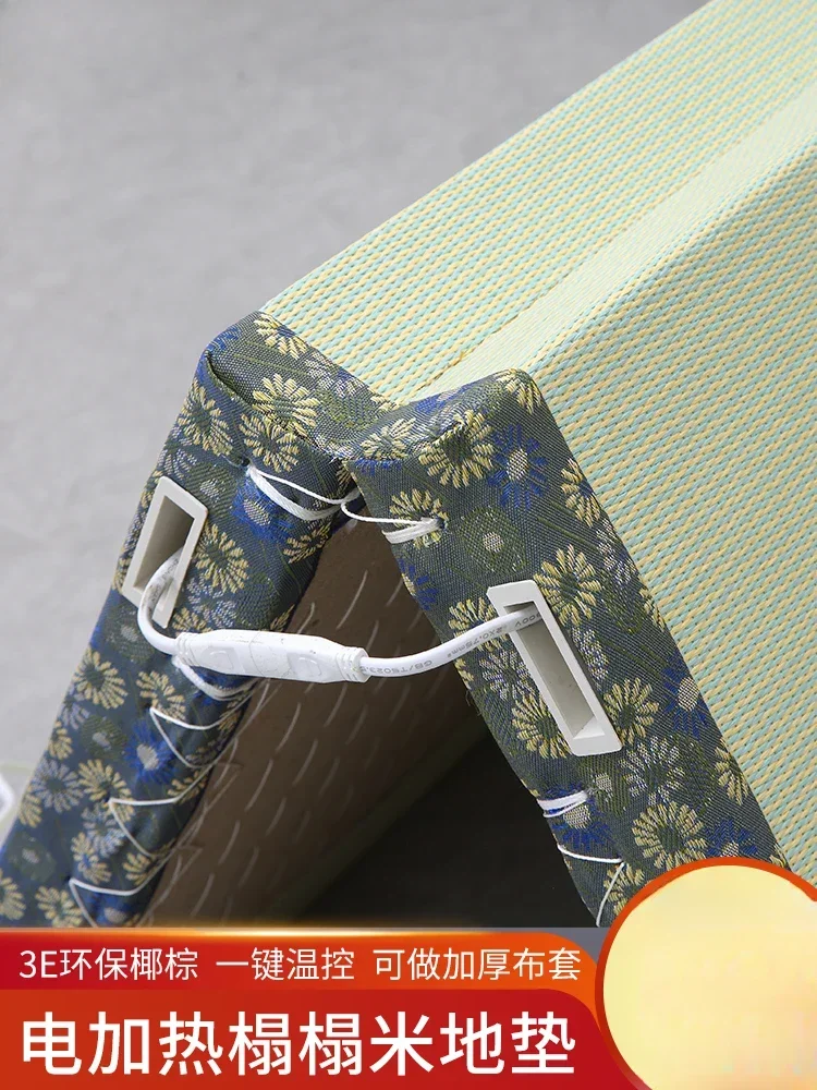 

Индивидуальный коврик татами в японском стиле с электрическим подогревом для домашнего использования с твердым кокосовым коричневым полом, эркером, чайной комнатой, irregu.