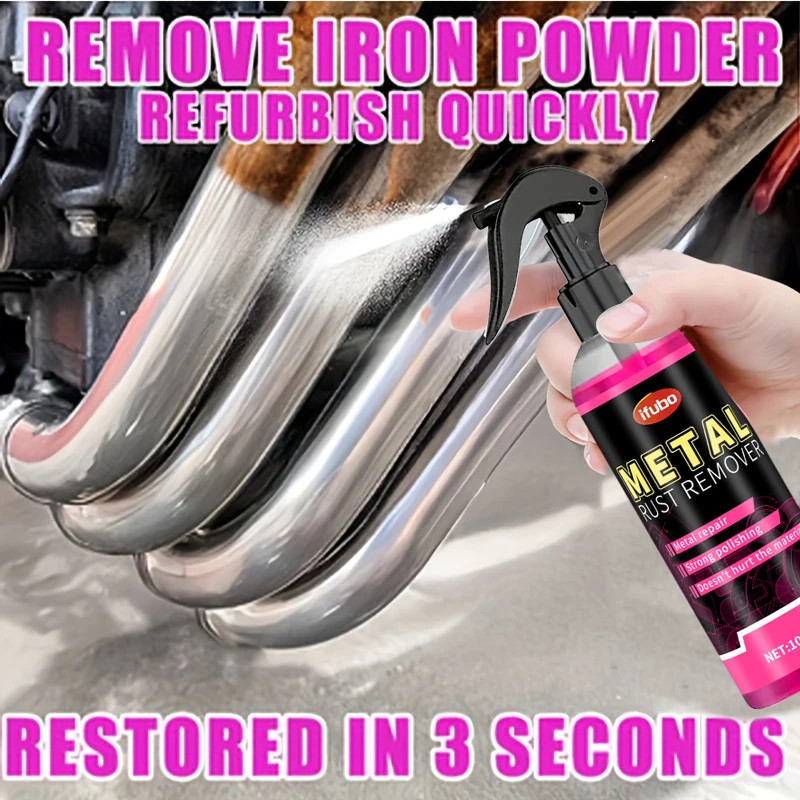 100ml - Ifubo Motorcycle Exhaust Pipe Rust Remover Fast Rust Removal Metal Surface Cleaner Non-Corrosive Car Auto Maintenance