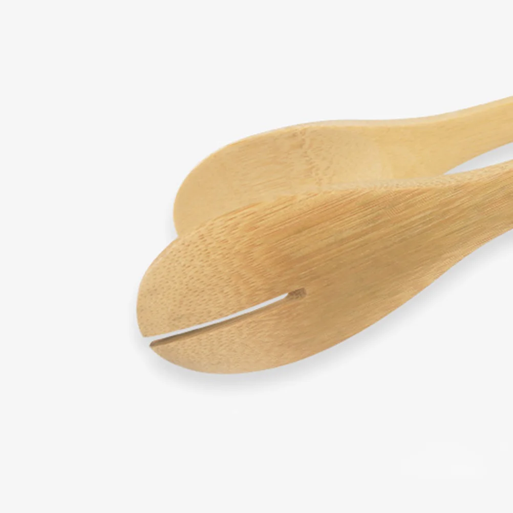 

Bamboo Food Clip Round Head Sturdy Lightweight Serving Tongs For Salad Pasta Bread Toast Fruit Kitchen Utensils Tools