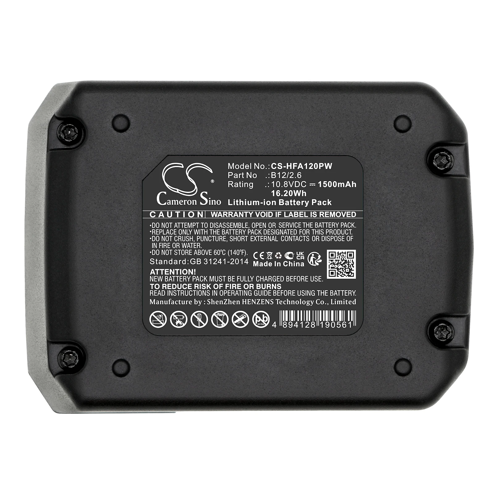 Cameron Sino Replacement Battery for HILTI  PM 40-MG, PR 2-HS A12, PR 30-HVS A12,, Fits P/N 2077977,B12/2.6,B12/4.0