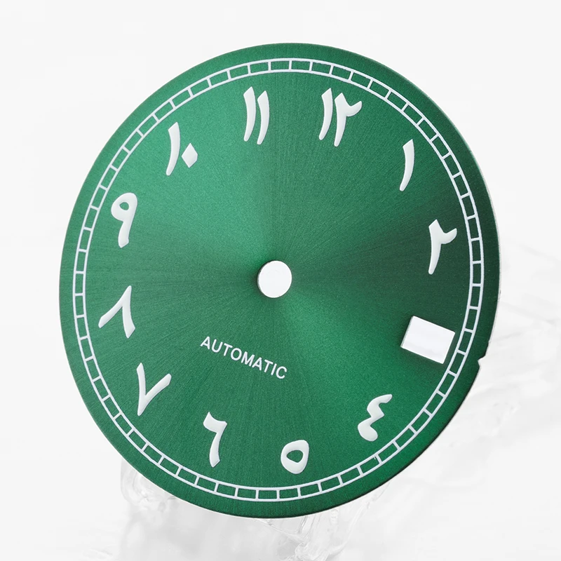 NH35 dial S dial 28.5mm diameter Arabic numerals sunray calendar fit for NH35/36 movement watch modification accessories