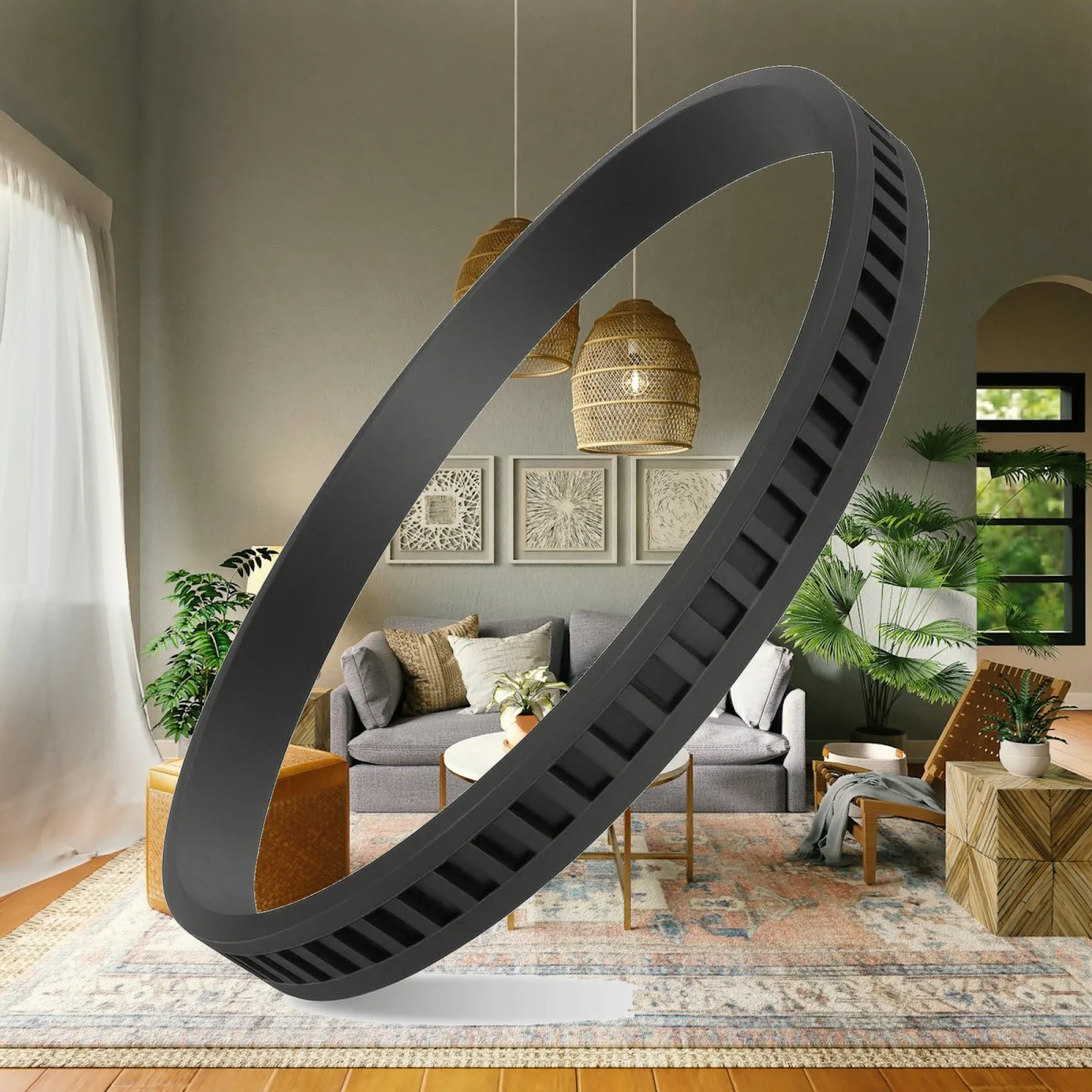Band Saw Tire Replacement 6-Inch Deep-Cut Band Saw Tire Replacement Pulley Belt Compatible Flexible for Woodworkers, Workshop