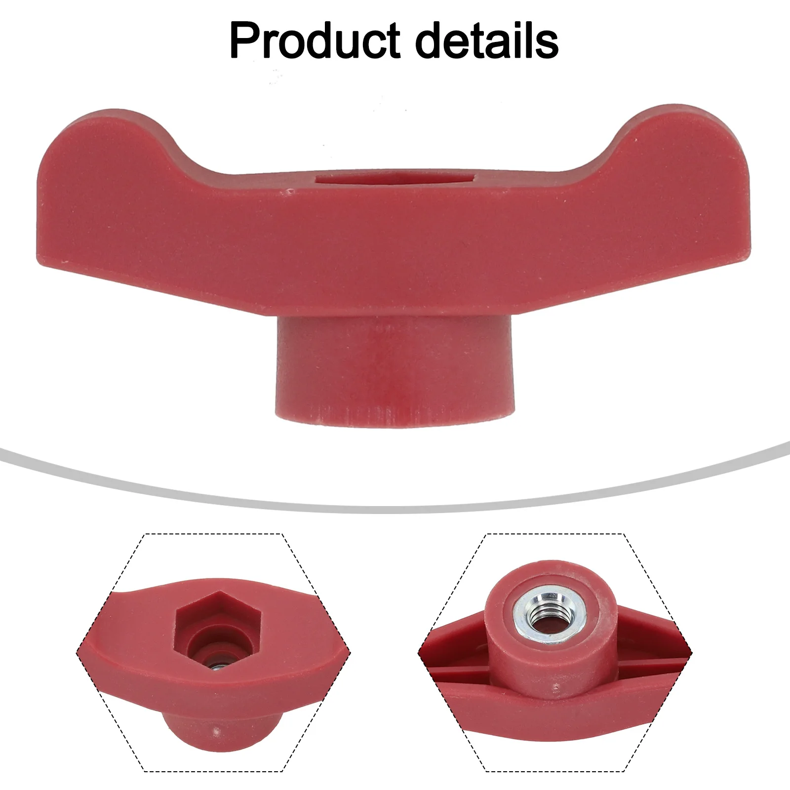 3pcs 7pcs Red Knob Wing Replacement Parts For 720-04122 5/16-18 Thread Plastic Handle Kit For Lawn Tractor Mower Snow Blower Out