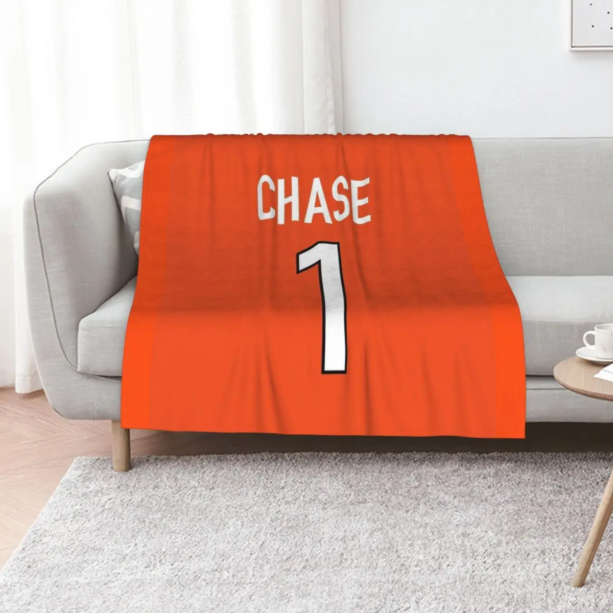 

Ja'Marr Chase Orange Bengals Jersey - #1 Throw Blanket Sleeping Bag For Baby heavy to sleep sofa bed Blankets