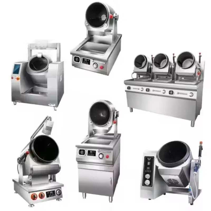 

Commercial Kitchen Equipment Automatic Wok Cooking Robot Pot Rotate Drum Stir Fry Electric Fryer Sink For Restaurants