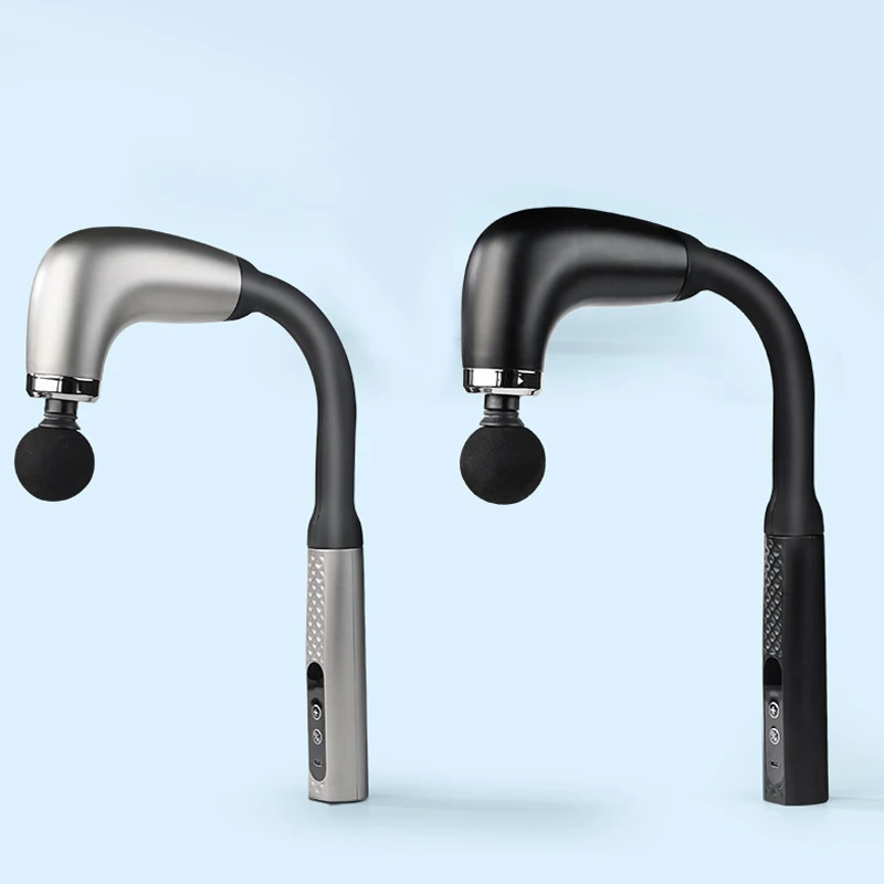 

Smart Fascia Gun Rechargeable Massager Gun With Extended Handle For Neck Back Body Muscle Deep Relax Body Shaping Massager