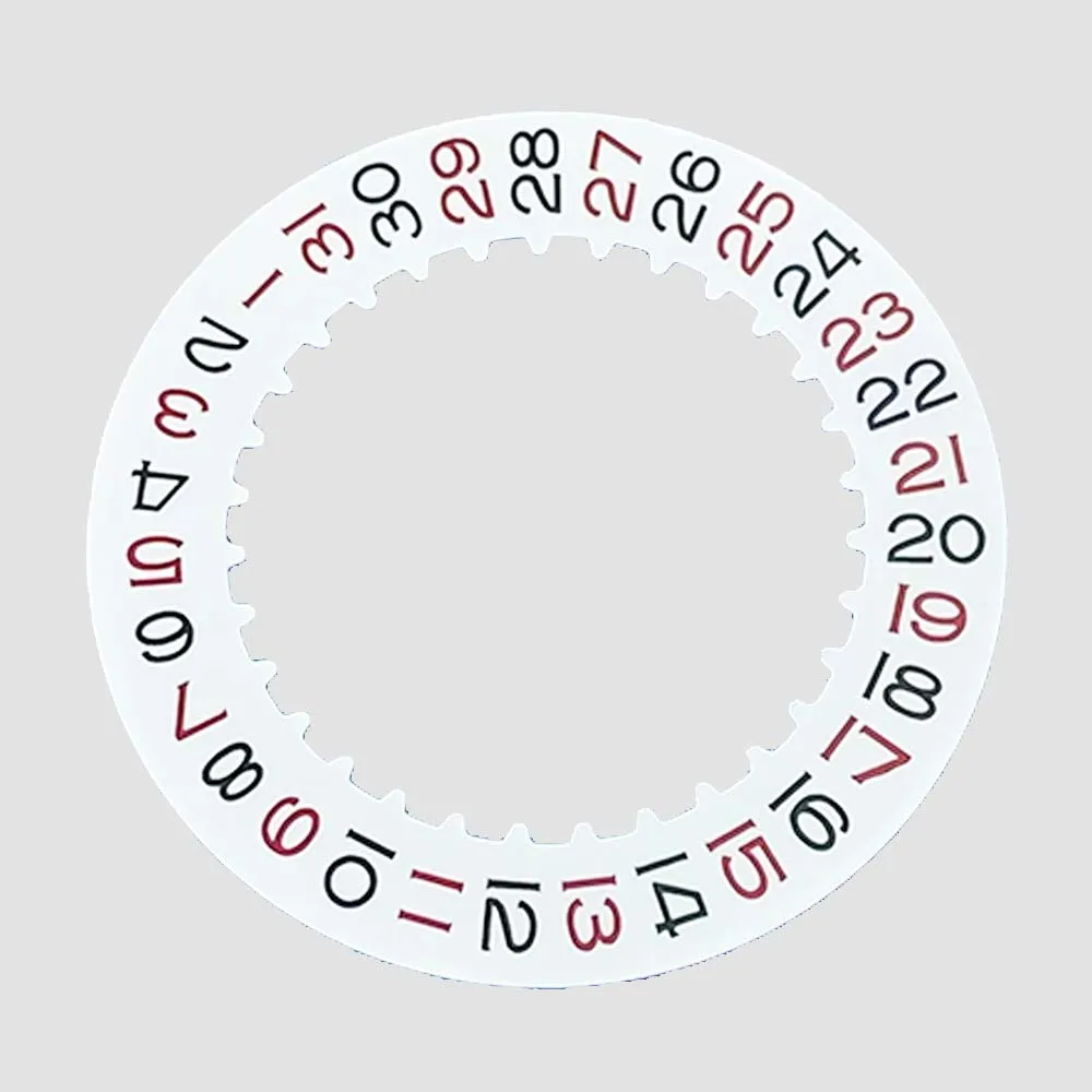 Watch Calendar Disk for 3135 Movement Date Disc Day Wheel No Luminous Watch Accessories