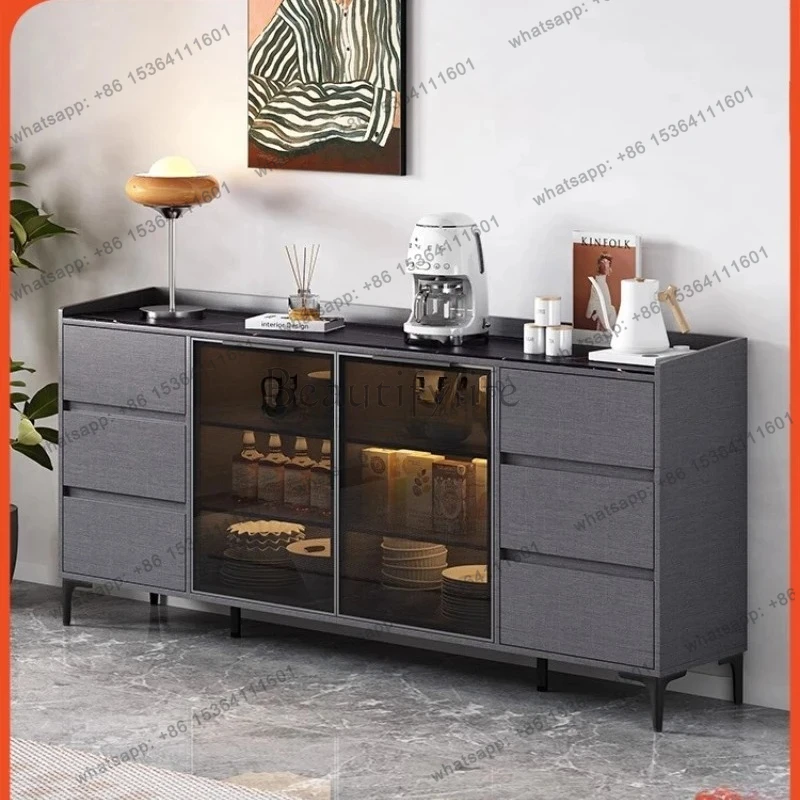 integrated living room locker coffee machine placement table modern simple tea side cabinet
