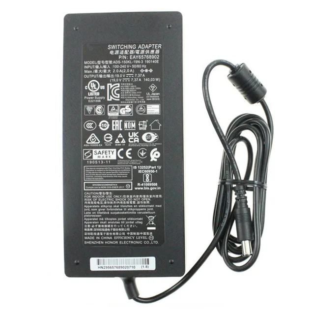 

140 Вт 19 В 7,37 А ADS-150KL-19N-3 190140 Импульсный адаптер E для LG MONITOR 34UM95-P 27UK850 27UL850 34UC97 34UC99 34GK950F-B LCAP31