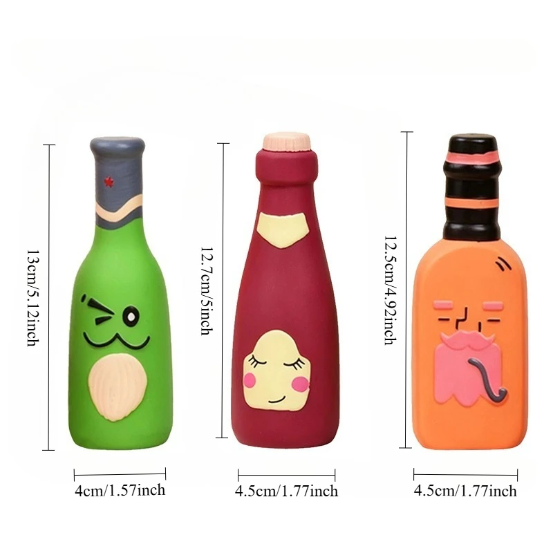 Juguete interactivo perro botella vino masticable limpieza dental púas - imagen 2