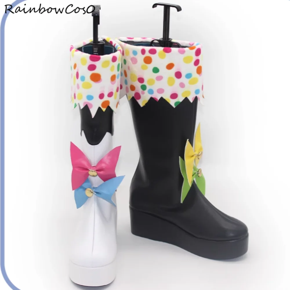 Jougasaki Noa Magical Girl Strega Trial Cosplay Scarpe Stivali Gioco Anime Halloween Natale RainbowCos0 W5504
