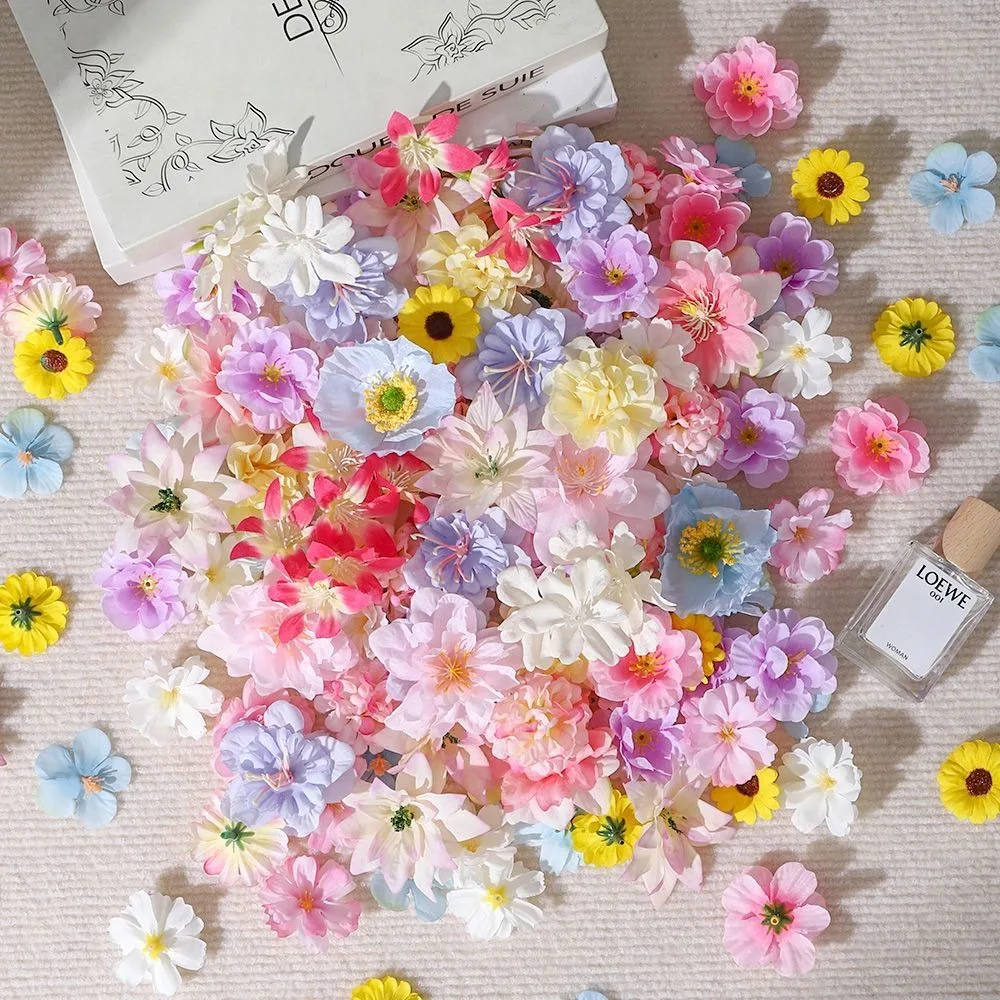 20/50 Stück künstliche Blumen aus Seide, künstliche Blumen für Zuhause, Raumdekoration, Hochzeit, Braut, Dekoration, DIY, Basteln, Geschenke, Zubehör – Detail 1