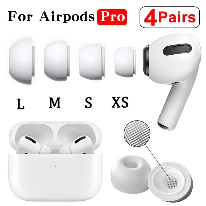 1-4Pairs Soft Silicone Earbuds Protective Cover for Airpods Pro 1/2 Noise Reduction Pad Ear Tips for Apple Air Pods Pro 2 Earcap