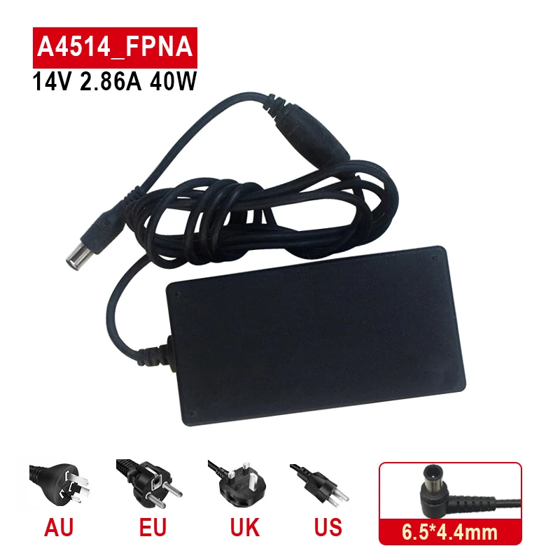 

14V 2.86A 40W A4514_FPNA AD-4014B AC Power Adapter For SAMSUNG S27B550V S27B370 S24C550ML LS24C570HL LCD Monitor Charger