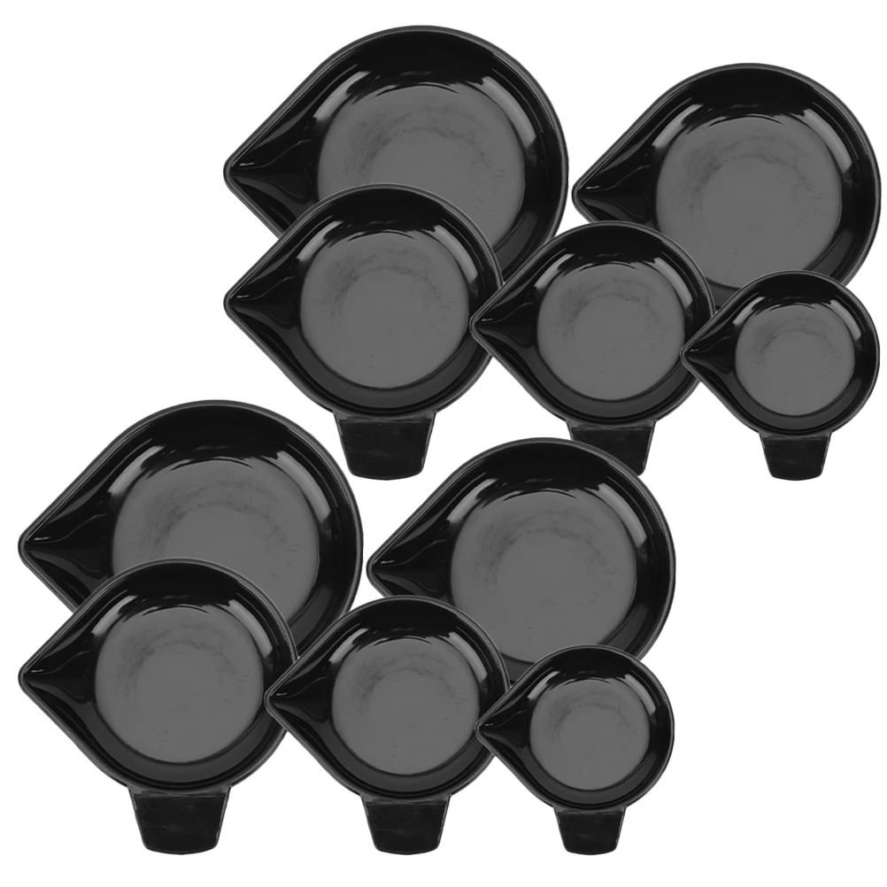 

10 Pcs Scale Tray Weighing Dish Plastic Pan for Kitchen Jewelry Electronic Powder Measuring Reload Strong