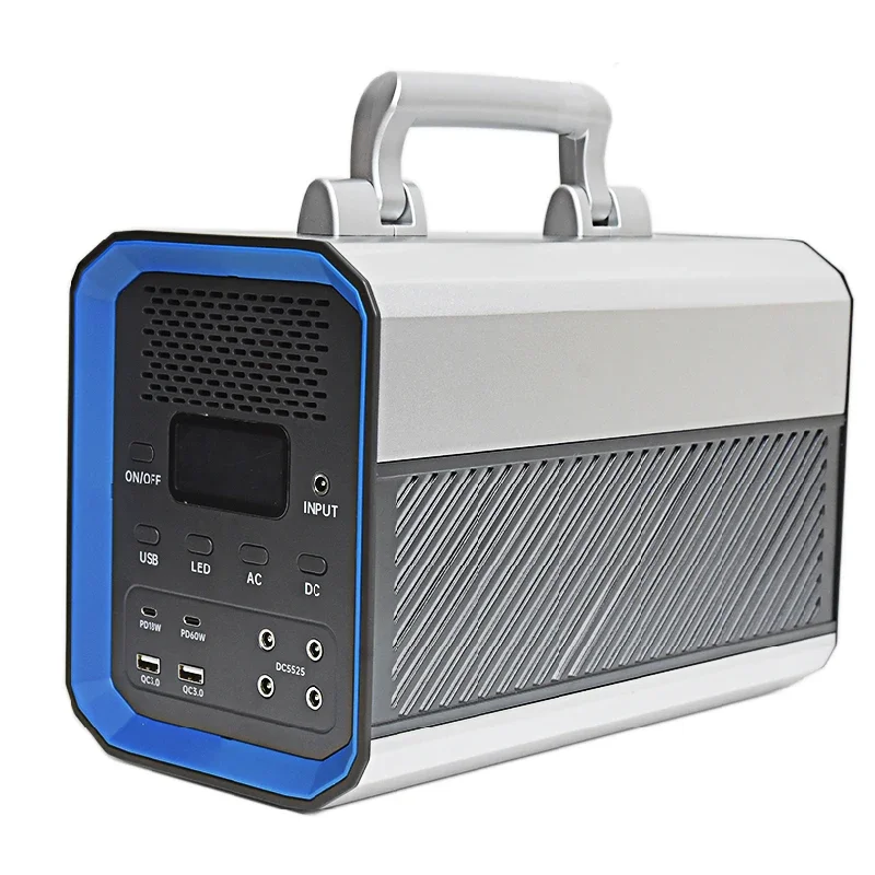 Flashlight 600W Solar Generator A Grade Lithium Battery Emergency Outdoor Portable Power Station