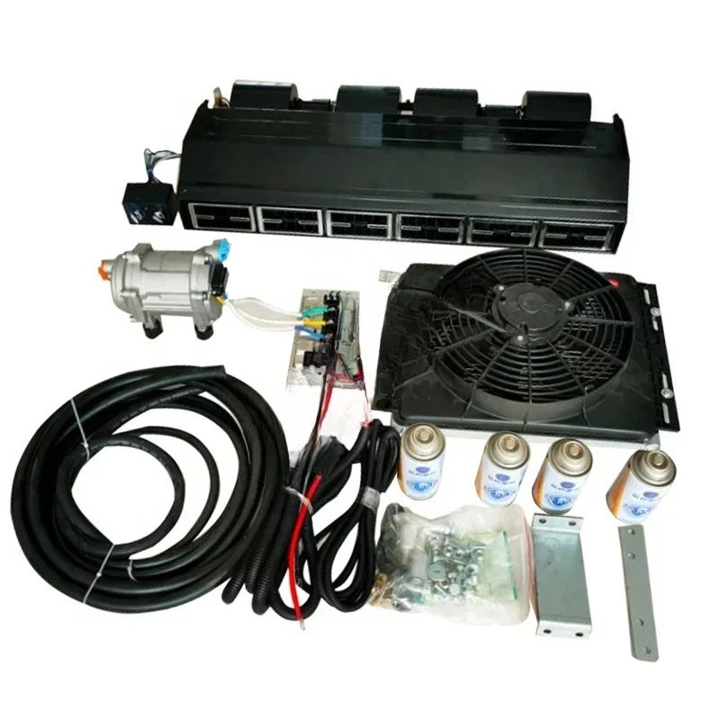 In Stock Truck auto parts parking cooler Vehicle air conditioning 12v 24 volt rv conditioner with price