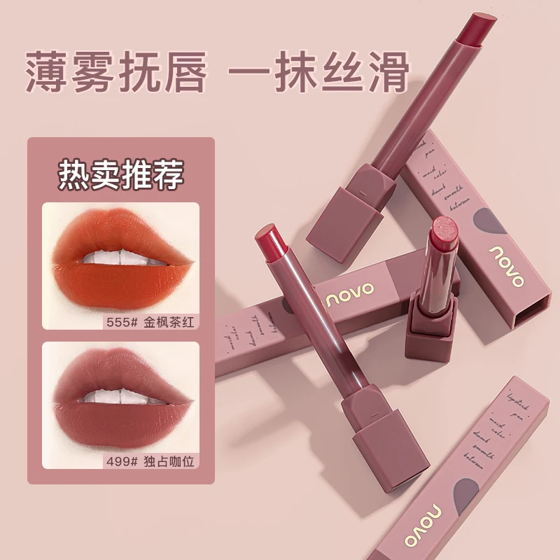 New Air Matte Satin Velvet Lipstick Lightweight Makeup Long wear Rich Colors Hydrating Silk Cream Lipstick Lip Mousse Cosmetics