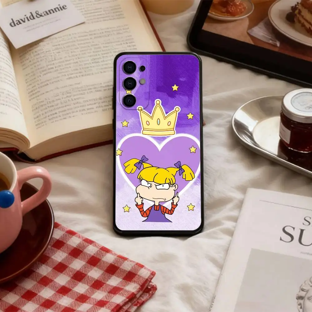 R-Rugrat C-Chuckie Angelica    Phone Case For Samsung S 25,24,23,22,30,21,10,9,Ultra,Plus,Lite,FE,4,5 G Soft Black Case view 6