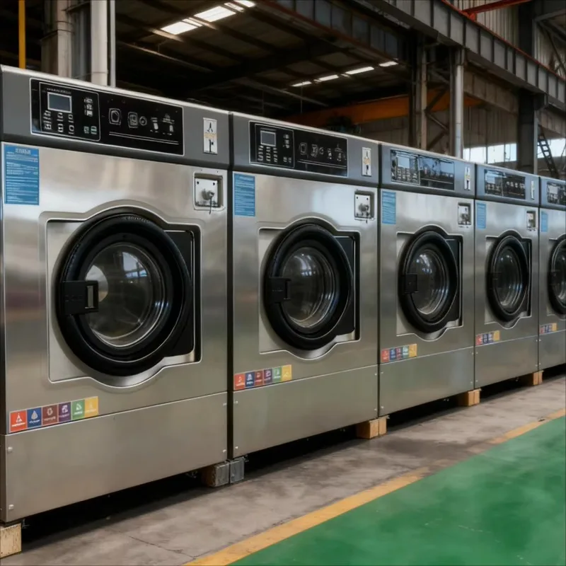 Customized Commercial Washing Machine for Sale Stacked Washer Dryer Combo Coin Operated Available