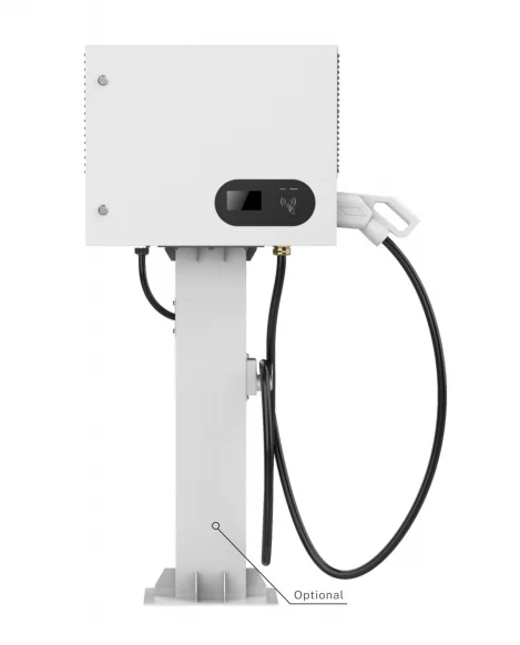Pengisi Daya Ev Cepat CCS2 GBT DC 30kw Stasiun Pengisian Daya Ocpp 4G Ethernet Ev Terpasang di Dinding