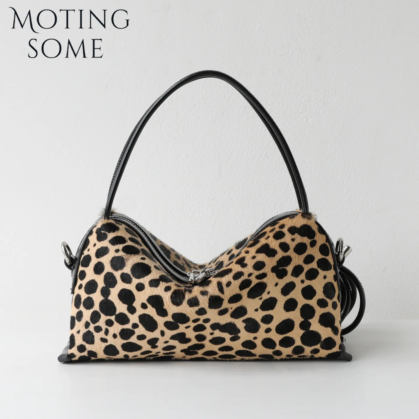MOTINGSOME Horsehair Small Square Bags Woman Saddle Bag Mini Handbag Luxury Designer Commuting Matte Shoulder Purse 2026 New in