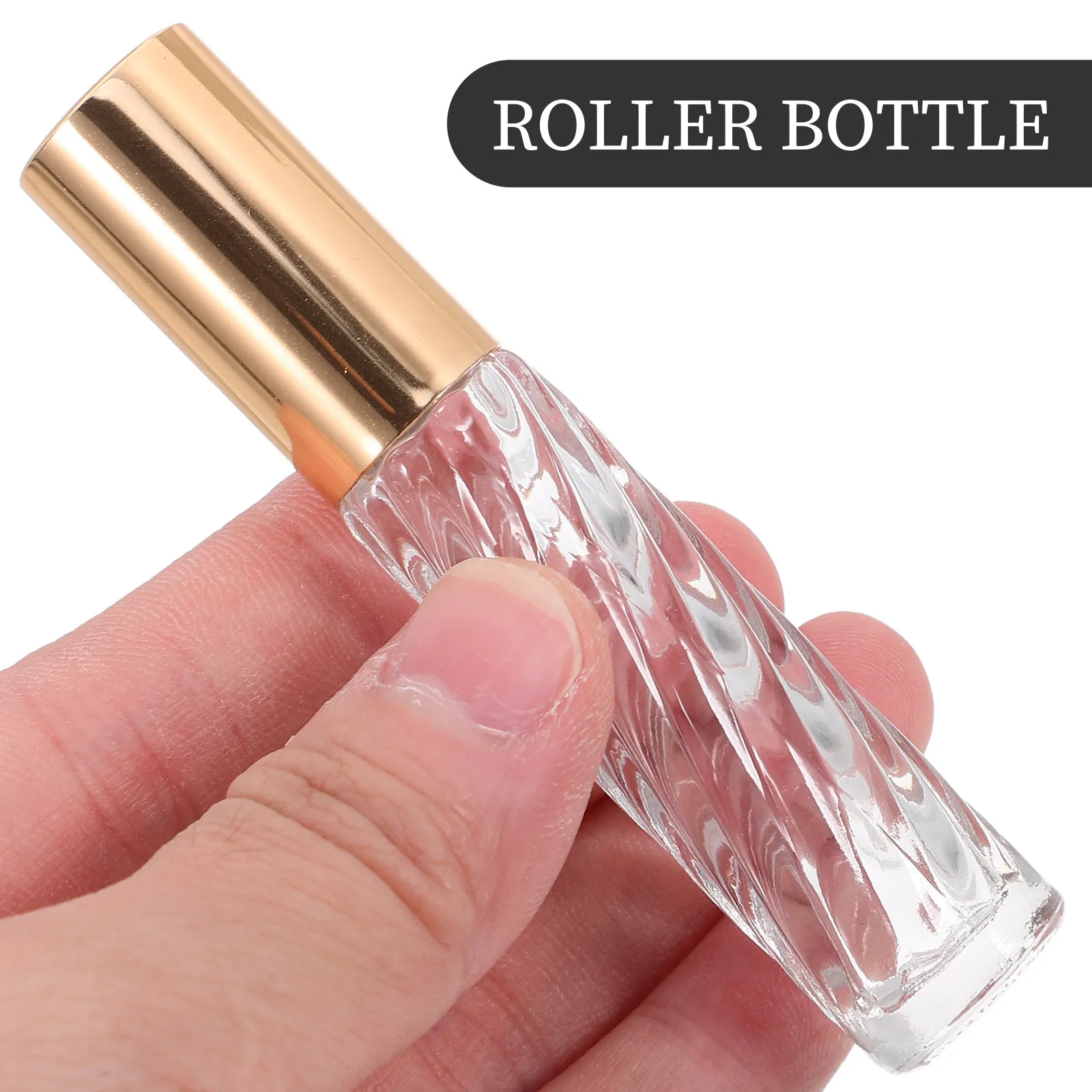 5Pcs Essential Oil Roller Bottle Clear Glass Cap No Leakage Disassemblable Design for Natural Oil Perfume Convenient view 6